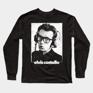 Elvis Costello Vintage Look Punksthetic Long Sleeve T-Shirt